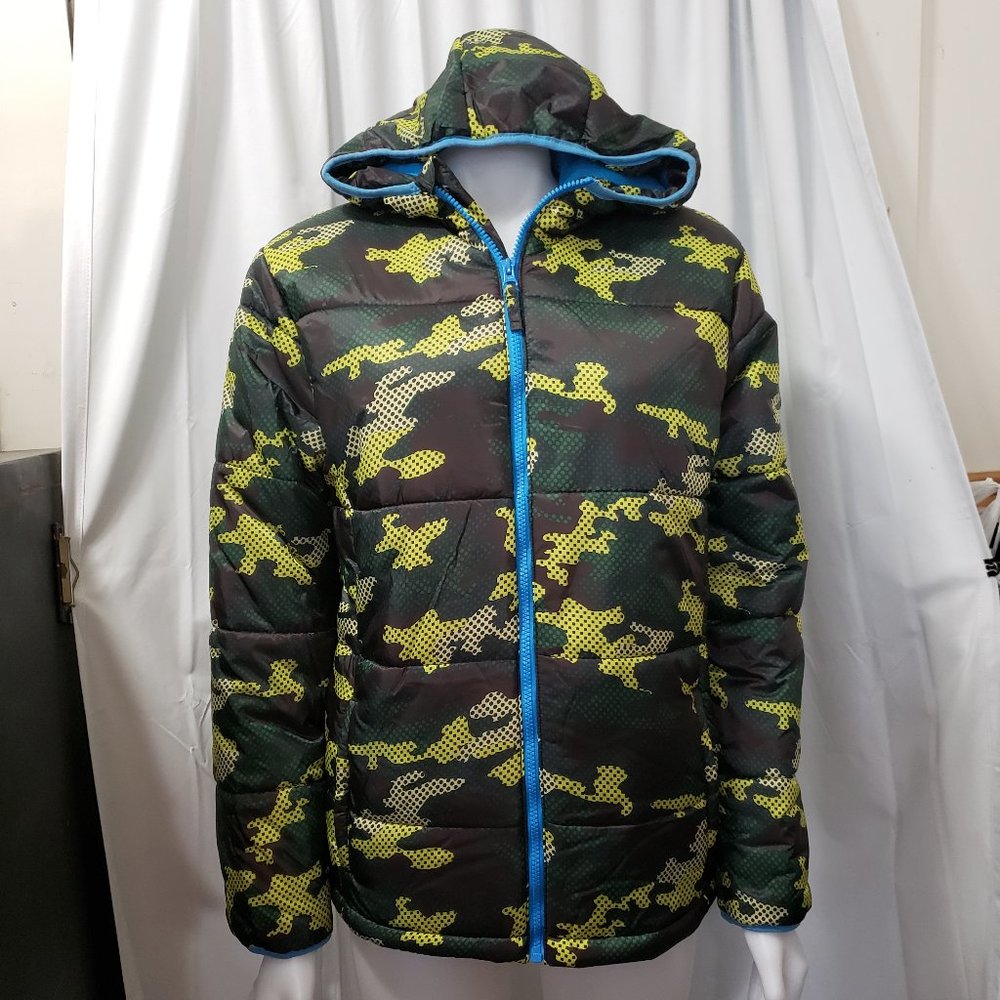 Boys Camouflage Puffer Jacket NWT